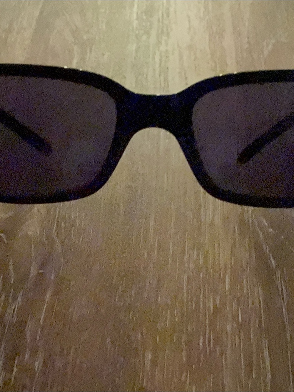 Gucci Black Rectangular Sunglasses with Dark Lenses